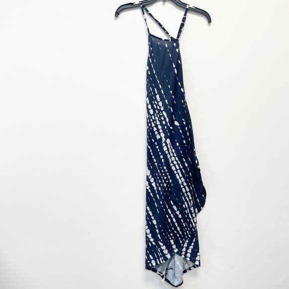 Cupshe Womens Sleeveless Maxi Dress XL Blue & White Pattern - Picture 1 of 5